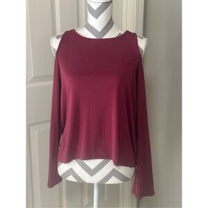 Hollister cold shoulder long sleeve top